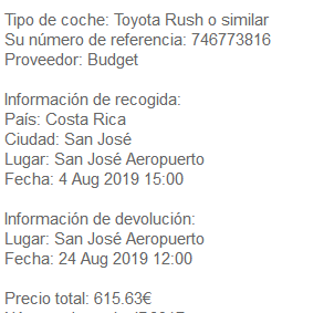 Rentalcars opiniones