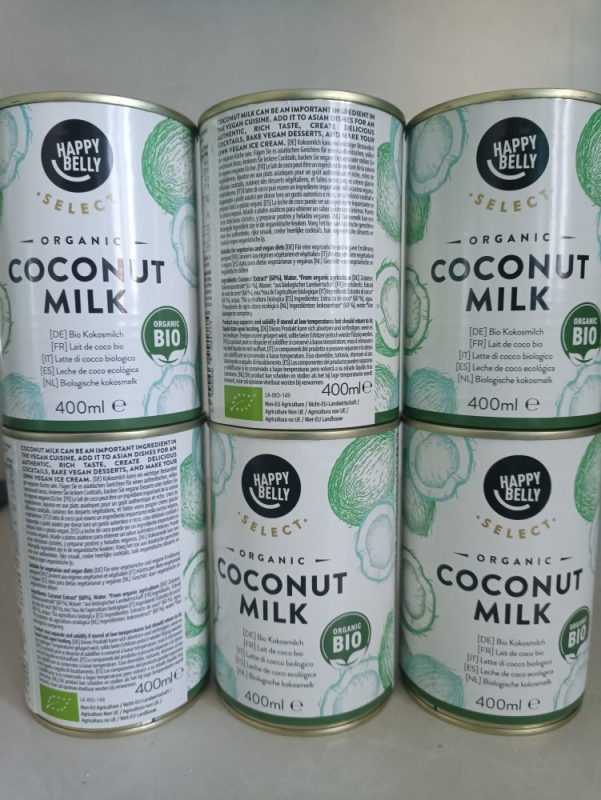 Leche de coco orgánica Happy Belly Leche de coco orgánica Happy Belly